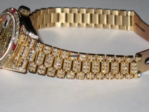 Well Made Replicas Rolex Datejust Self Winding Automatic 26mm Yellow Gold Case Womens Watch - Image 5