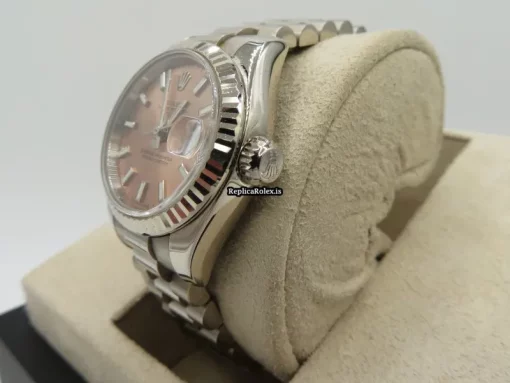 Incredible Replica Rolex Lady-datejust 179179 Caliber 2235 Automatic Movement 26mm White Gold Case Womens Watch - Image 2