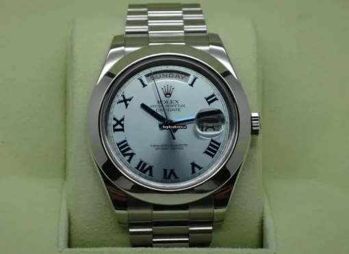 Neat Replica Rolex Day-date II 218206 Automatic Movement 41mm Platinum Case Mens/unisex Watch