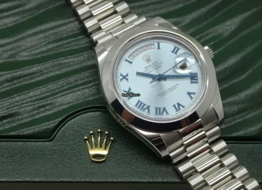 Neat Replica Rolex Day-date II 218206 Automatic Movement 41mm Platinum Case Mens/unisex Watch - Image 2