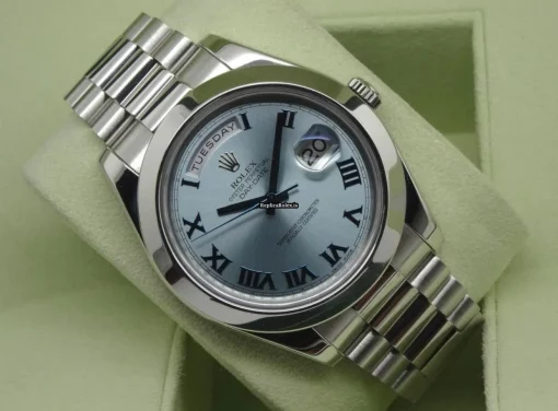 Neat Replica Rolex Day-date II 218206 Automatic Movement 41mm Platinum Case Mens/unisex Watch - Image 3