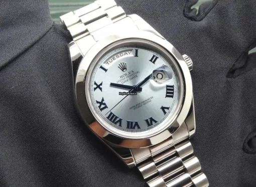 Neat Replica Rolex Day-date II 218206 Automatic Movement 41mm Platinum Case Mens/unisex Watch - Image 7