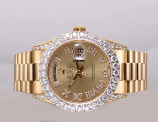 Special Replica Rolex Day-date 36 18038 Automatic Movement 36mm Yellow Gold Case Mens/unisex Watch - Image 4