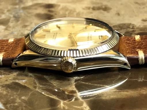 Distinctive Copy Rolex Oyster Perpetual 34 1005 Caliber 1560 Automatic Movement 34mm Yellow Gold Case Mens/unisex Watch - Image 9