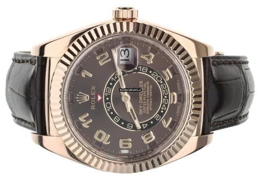 Incredible Clone Rolex Sky-dweller 326135 Automatic Movement 43mm Rose Gold Case Mens/unisex Watch - Image 4