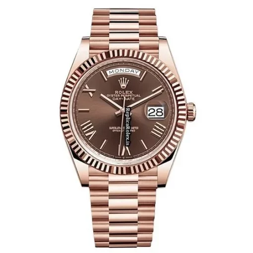 Special Fake Rolex Day-date 40 228235 Caliber 3255 Automatic Movement 40mm Rose Gold Case Mens/unisex Watch