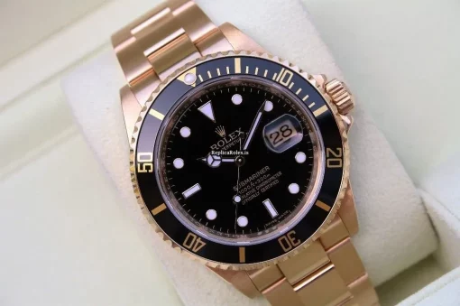 1:1 Clone Rolex Submariner Date 16618 Caliber 3135 Automatic Movement 40mm Yellow Gold Case Mens/unisex Watch - Image 4