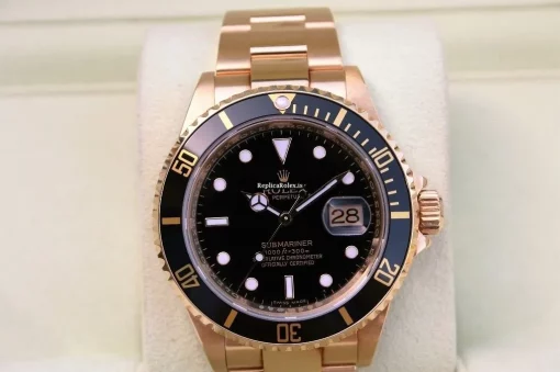 1:1 Clone Rolex Submariner Date 16618 Caliber 3135 Automatic Movement 40mm Yellow Gold Case Mens/unisex Watch - Image 5