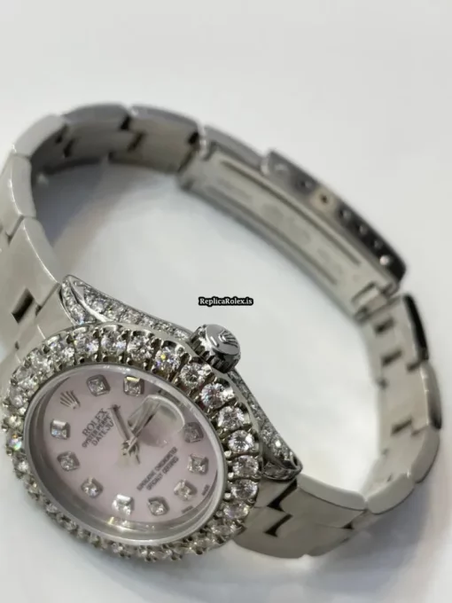 Nice Copy Rolex Lady-datejust 6917 Caliber 2030 Automatic Movement 26mm Steel Case Womens Watch - Image 2
