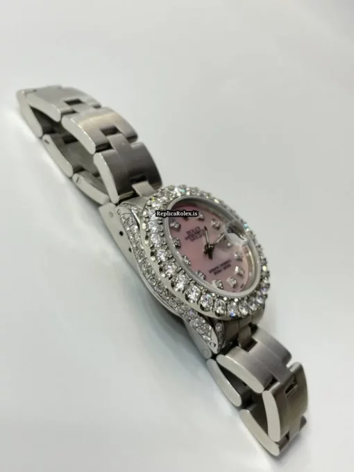 Nice Copy Rolex Lady-datejust 6917 Caliber 2030 Automatic Movement 26mm Steel Case Womens Watch - Image 4