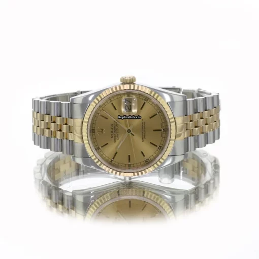 Affordable Replica Rolex Datejust 16233 Caliber 3135 Automatic Movement 36mm Gold/steel Case Mens/unisex Watch - Image 12