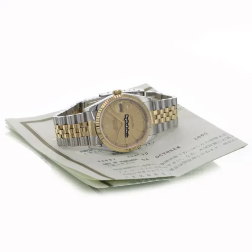 Affordable Replica Rolex Datejust 16233 Caliber 3135 Automatic Movement 36mm Gold/steel Case Mens/unisex Watch - Image 2