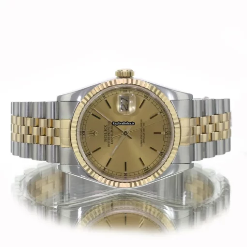 Affordable Replica Rolex Datejust 16233 Caliber 3135 Automatic Movement 36mm Gold/steel Case Mens/unisex Watch - Image 7