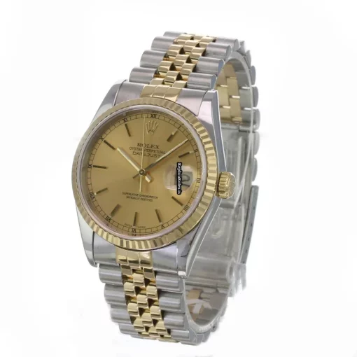 Affordable Replica Rolex Datejust 16233 Caliber 3135 Automatic Movement 36mm Gold/steel Case Mens/unisex Watch - Image 8