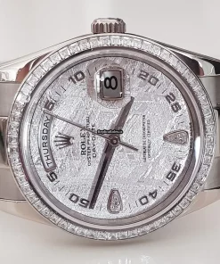 Exquisite Replica Rolex Day-date 118399 Automatic Movement White Gold Case Watch