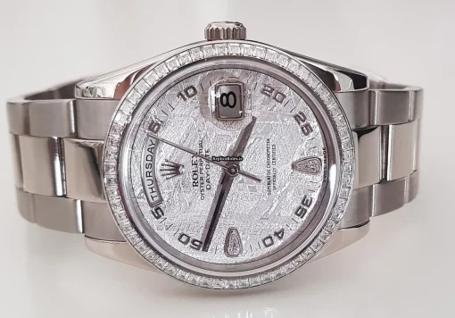 Exquisite Replica Rolex Day-date 118399 Automatic Movement White Gold Case Watch