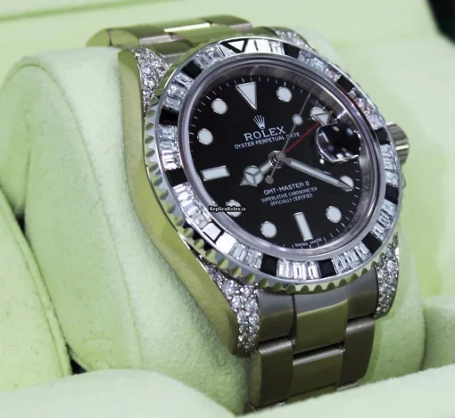 Amazing Clone Rolex Gmt-master II 116719 Automatic Movement 40mm White Gold Case Watch