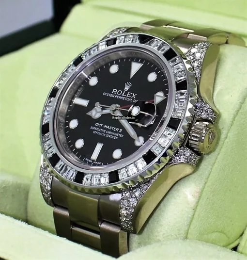 Amazing Clone Rolex Gmt-master II 116719 Automatic Movement 40mm White Gold Case Watch - Image 4