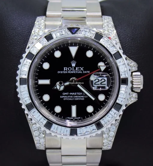Amazing Clone Rolex Gmt-master II 116719 Automatic Movement 40mm White Gold Case Watch - Image 5