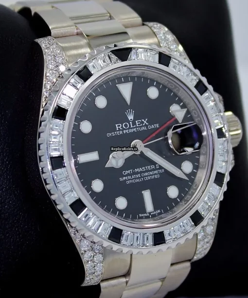 Amazing Clone Rolex Gmt-master II 116719 Automatic Movement 40mm White Gold Case Watch - Image 7