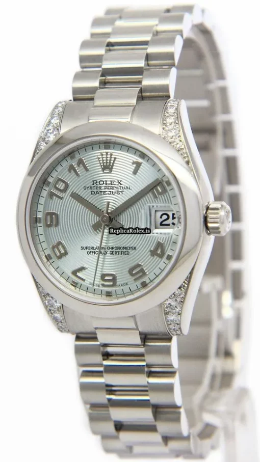 Great Clone Rolex Lady-datejust 178296 Automatic Movement 31mm Platinum Case Womens Watch - Image 3