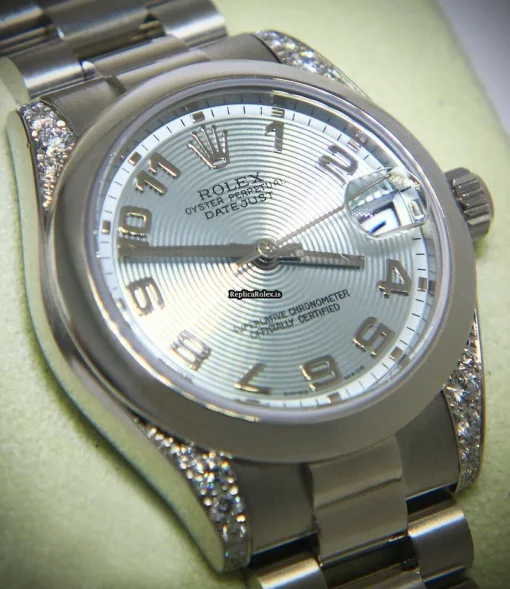 Great Clone Rolex Lady-datejust 178296 Automatic Movement 31mm Platinum Case Womens Watch - Image 4