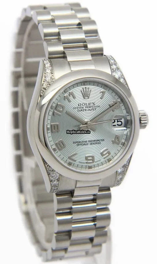 Great Clone Rolex Lady-datejust 178296 Automatic Movement 31mm Platinum Case Womens Watch - Image 6