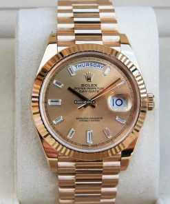 Amazing Copies Rolex Day-date 40 228238 Caliber 3255 Automatic Movement 40mm Yellow Gold Case Mens/unisex Watch