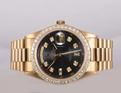 Awesome Copies Rolex Day-date 36 18038 Automatic Movement 36mm Yellow Gold Case Mens/unisex Watch - Image 4