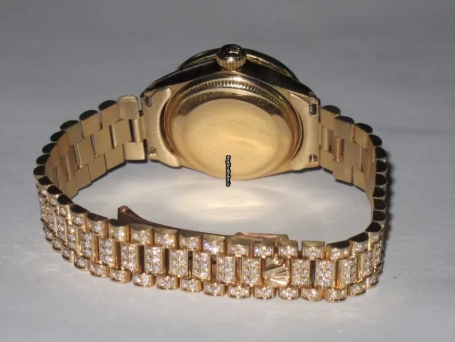 High Quality Fake Rolex Datejust Self Winding Automatic 26mm Yellow Gold Case Womens Watch - Image 7