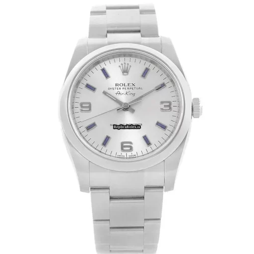 Nice Replica Rolex Air King 114200 Caliber 3130 Automatic Movement 34mm Steel Case Mens/unisex Watch - Image 3