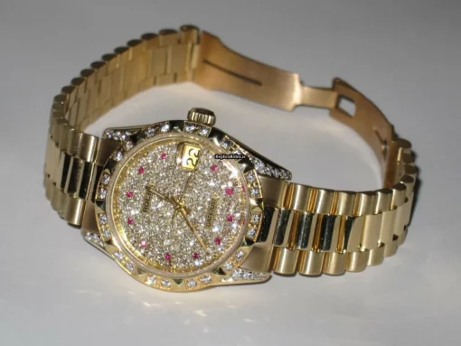 Wholesale Fake Rolex Datejust Self Winding Automatic 31mm Yellow Gold Case Womens Watch - Image 5