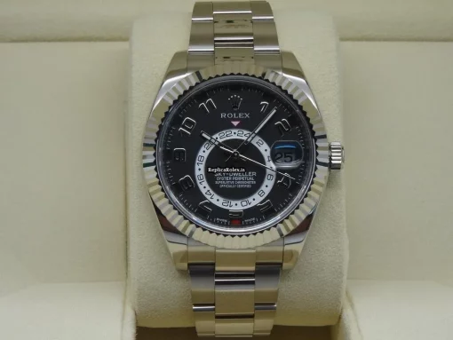 Exquisite Imitation Rolex Sky-dweller 326939 Caliber 9001 Automatic Movement 42mm White Gold Case Mens/unisex Watch - Image 2