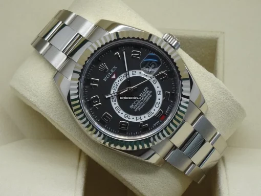 Exquisite Imitation Rolex Sky-dweller 326939 Caliber 9001 Automatic Movement 42mm White Gold Case Mens/unisex Watch - Image 3
