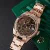 Aaa Clone Rolex Sky-dweller 326935 Caliber 9001 Automatic Movement 42mm Rose Gold Case Mens/unisex Watch