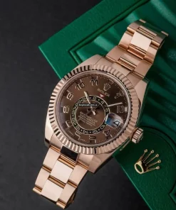 Aaa Clone Rolex Sky-dweller 326935 Caliber 9001 Automatic Movement 42mm Rose Gold Case Mens/unisex Watch