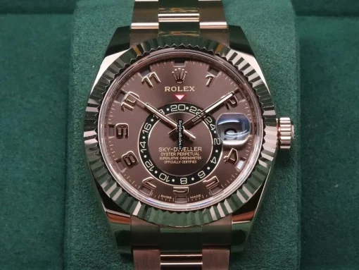 Aaa Clone Rolex Sky-dweller 326935 Caliber 9001 Automatic Movement 42mm Rose Gold Case Mens/unisex Watch - Image 4