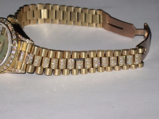 Appealing Replica Rolex Datejust Self Winding Automatic 26mm Yellow Gold Case Womens Watch - Image 5