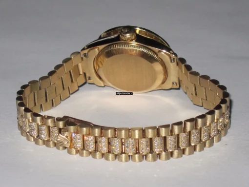 Appealing Replica Rolex Datejust Self Winding Automatic 26mm Yellow Gold Case Womens Watch - Image 7
