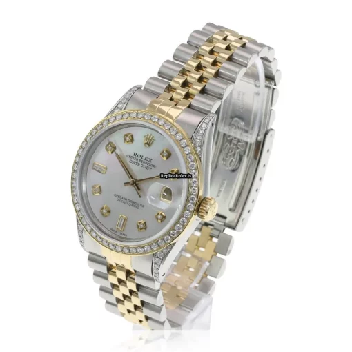 Design Replica Rolex Datejust 16233 Caliber 3135 Automatic Movement 36mm Gold/steel Case Mens/unisex Watch - Image 8