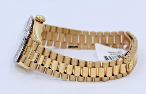 Fabulous Replica Rolex Lady-datejust 69178 Automatic Movement 26mm Yellow Gold Case Womens Watch - Image 8