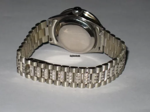 Good Replica Rolex Datejust Self Winding Automatic 26mm White Gold Case Womens Watch - Image 8