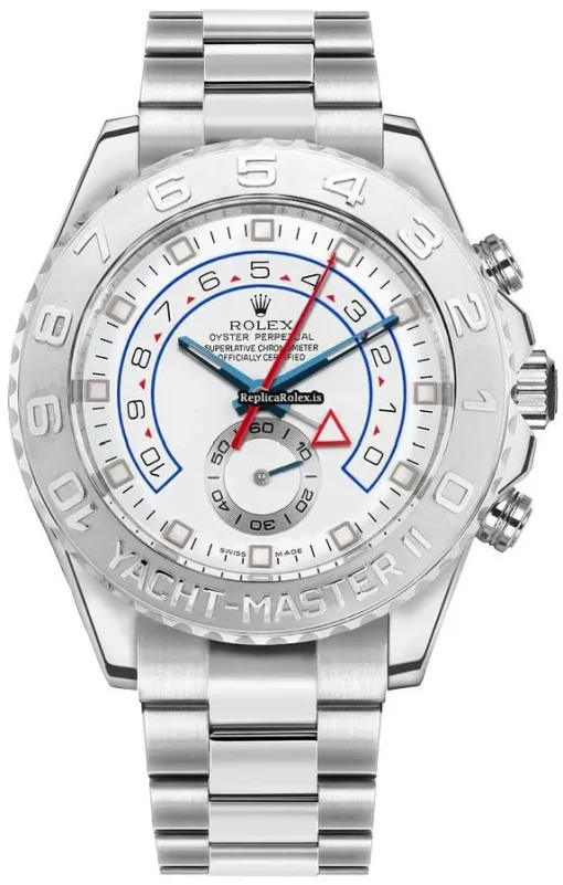 Special Knockoff Rolex Yacht-master II 116689 Automatic Movement 44mm White Gold Case Mens/unisex Watch