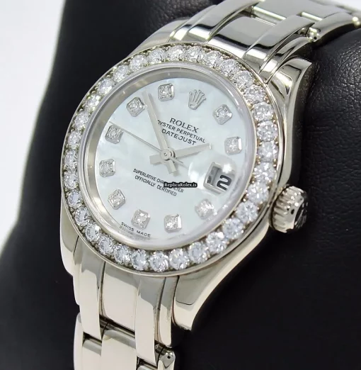 Unique Replica Rolex Lady-datejust Pearlmaster 80299 Automatic Movement 29mm White Gold Case Watch - Image 2