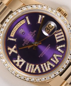 Well Made Fake Rolex Day-date 36 18038 Automatic Movement 36mm Yellow Gold Case Mens/unisex Watch