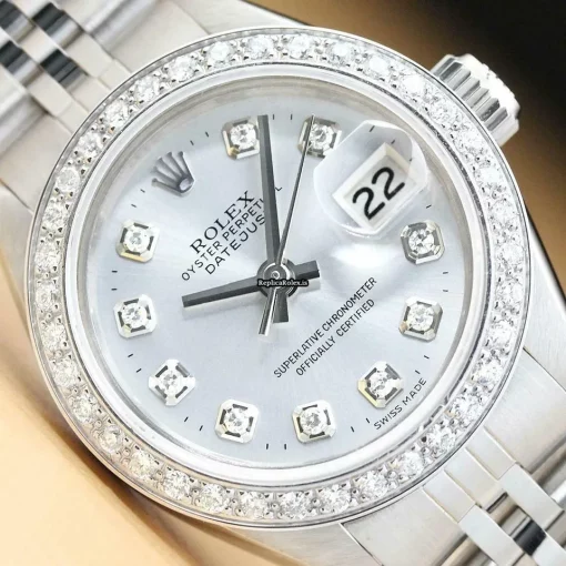 Special Replica Rolex Oyster Perpetual Lady Date 6916 Caliber 2030 Automatic Movement 26mm Steel Case Womens Watch