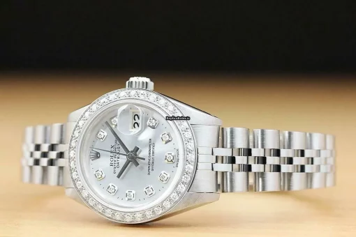 Special Replica Rolex Oyster Perpetual Lady Date 6916 Caliber 2030 Automatic Movement 26mm Steel Case Womens Watch - Image 2