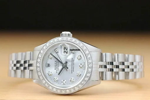 Special Replica Rolex Oyster Perpetual Lady Date 6916 Caliber 2030 Automatic Movement 26mm Steel Case Womens Watch - Image 3