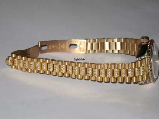 Mind-boggling Knockoff Rolex Datejust Self Winding Automatic 26mm Yellow Gold Case Womens Watch - Image 5