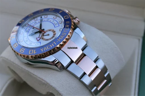 Durable Copy Rolex Yacht-master II 116681 Caliber 4161 Automatic Movement 44mm Gold/steel Case Mens/unisex Watch - Image 2